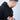 DROP SHOULDER HOODIE FOR TALL MEN — BLACK