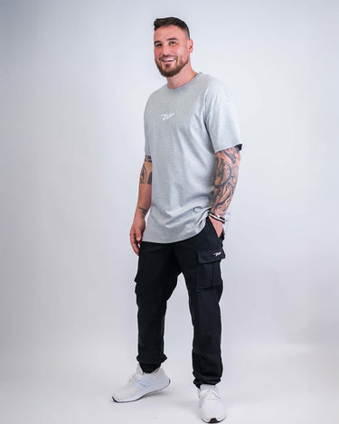 Model is 6'4", 240 lbs, wearing size Large