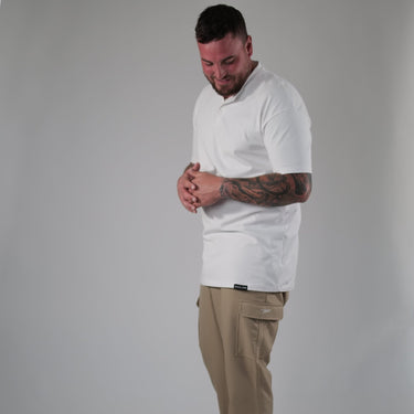 Model is 6'4", 240 lbs, wearing size Large