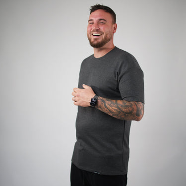 Model is 6'4", 240 lbs, wearing size Large