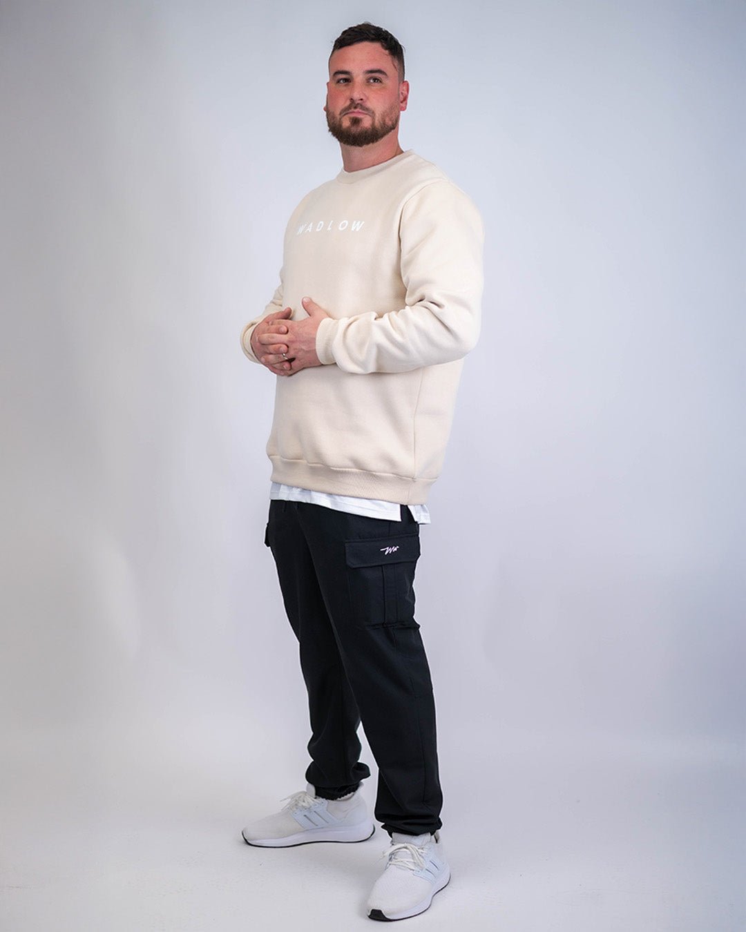 Heavy Crewneck for Tall Men - Beige
