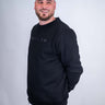 Model is 6'4", 240 lbs, wearing size Large
