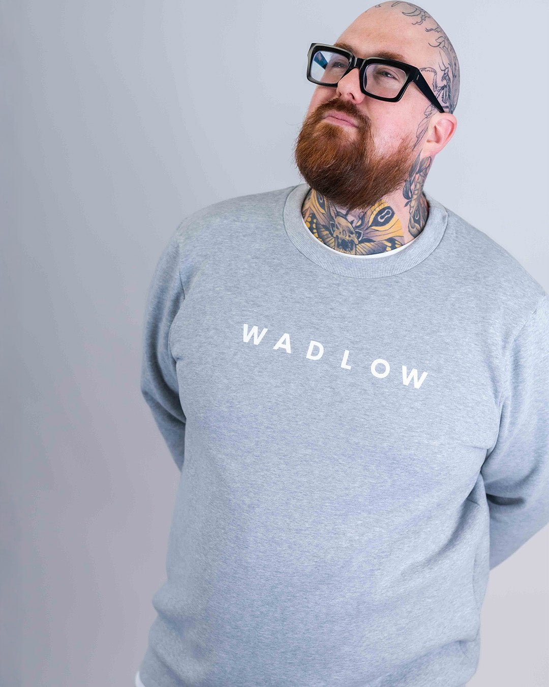 Crewneck Lourd Pour les grands - Gris