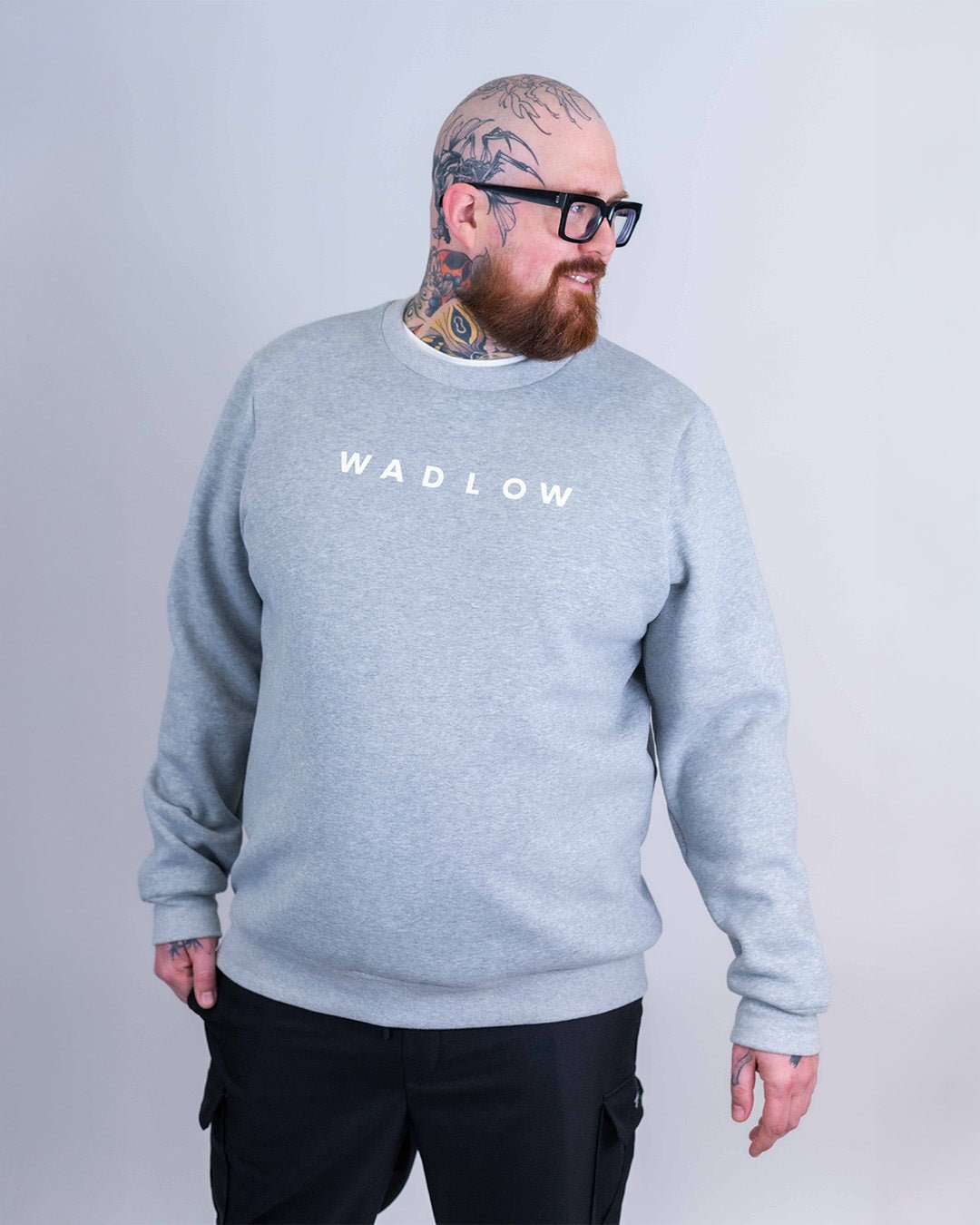 Crewneck Lourd Pour les grands - Gris