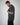 tall man wearing dark grey premium tee — fitted tall shirt by Wadlow Clothing Canada