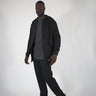 Model is 6'7", 190 lbs, wearing size M Top & Bottom