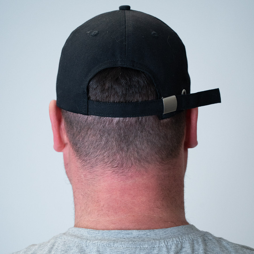 WADLOW CAP FOR TALL MEN — BLACK